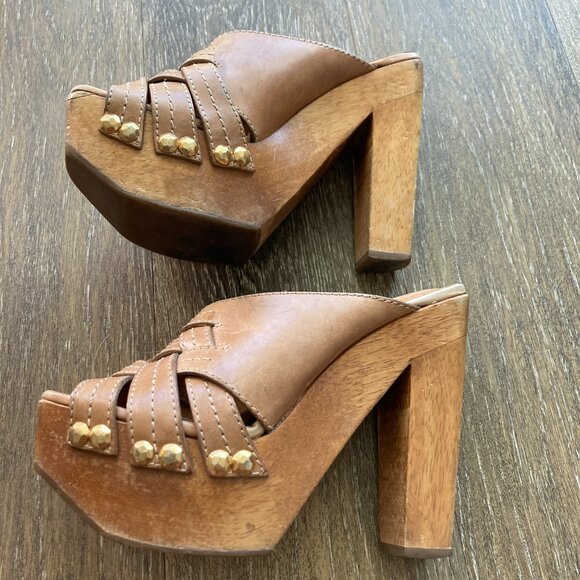 Michael KORS High heeled Platform Size 6M Clogs - Picture 3 of 11